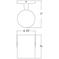 thumbnail image 2 of 20363leddlp-bl Access Lighting Poseidon-One Light Outdoor Wallwasher-4.75 Inches Wide by 6 Inches Tall-Black Finish-LED Lamping Type, 2 of 2