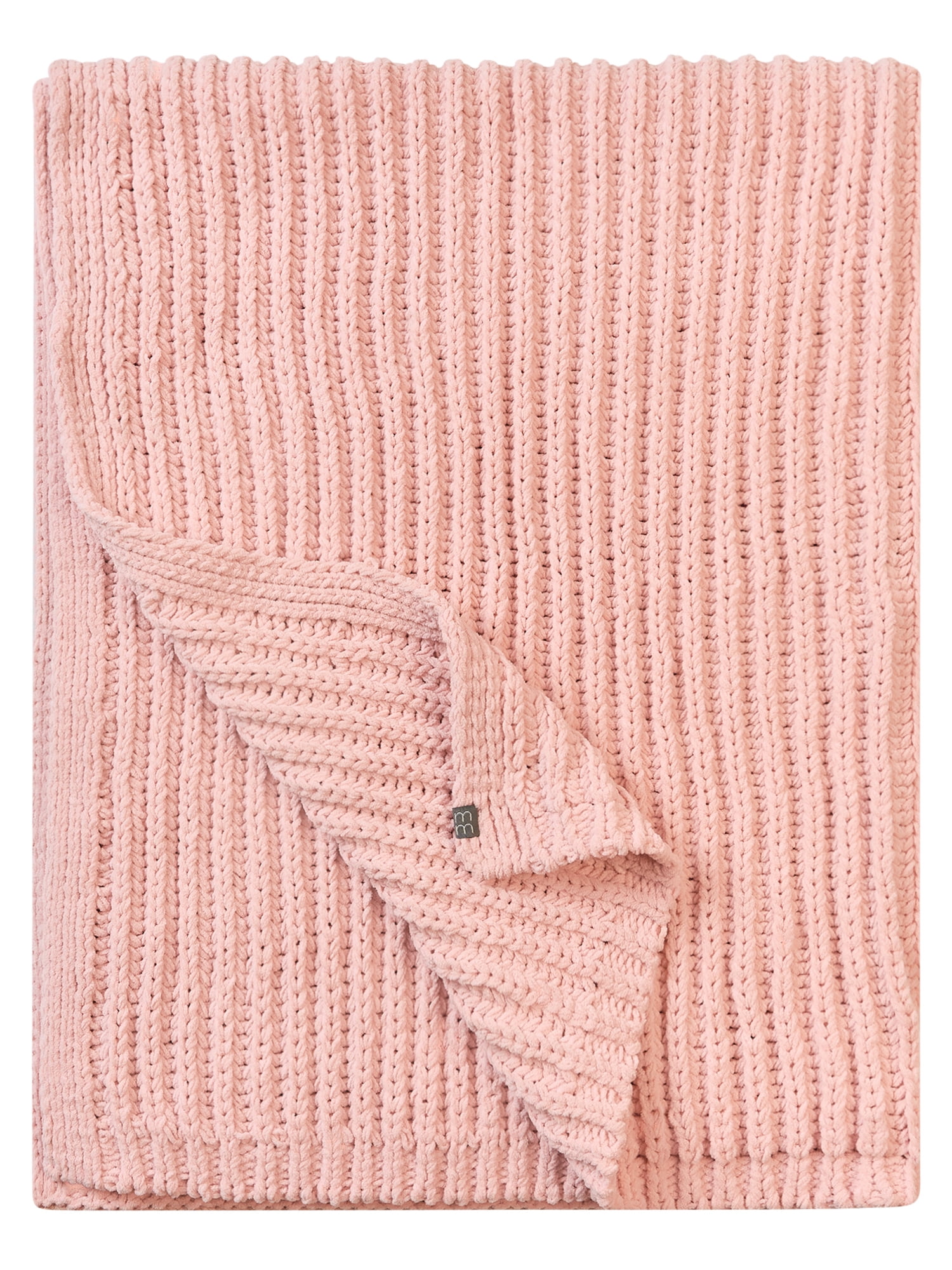 Modern Moments by Gerber Baby Neutral Chenille Blanket, Silver Pink, One Size