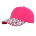 thumbnail image 2 of LJNYFDC Rhinestone Baseball Cap Women s Baseball Cap Sparkling Rhinestones Wide Brim UV Proof Sun Protection Stylish Outdoor Hat, 2 of 7