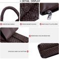 thumbnail image 6 of Women Vegan Leather Hand-Woven Tote Handbag Fashion Shoulder Top-handle Bag All-Match Underarm Bag with Purse, 6 of 10