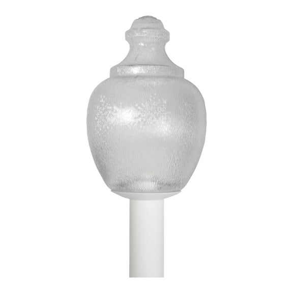 Atlas Lighting and Home 1-Light Acorn Shaped Outdoor Post Light - 16" - White