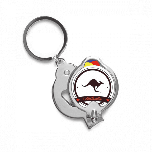 Australia Flavor Kangaroo Emblem Illustration Nail Clippers Sharp Fingernail Stainless Steel Cutter