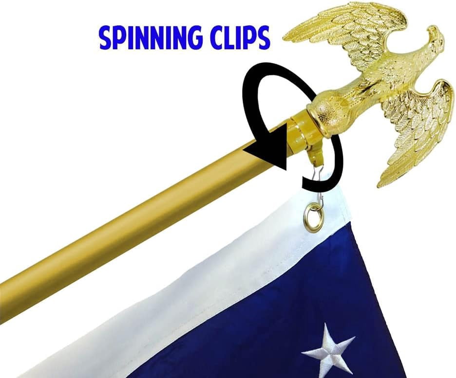 8ft Aluminum Flag Pole (Eagle Top)