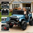 thumbnail image 3 of EDTara 24V Ride On Toys for Big Kids, 2 Seater Ride On Cars with Remote Control, Ride On Truck with 4-Wheeler Suspension, 3 Speeds, LED Lights, 3 of 9