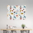 thumbnail image 2 of Kdxio Cartoon Space Wall Hanging Tapestries Banner For Bedroom College Dorm Home Living Room Party Decor 29X37 In, 2 of 8