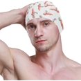 thumbnail image 3 of FYBTO Swimming Cap Bunny Cartoon Animals Carrots Rabbit Unisex Adult FYBTO Polyester, 3 of 4