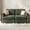 Dark Green, variant on Advwin 70" 2-Seater Oversized Modular Sectional Sofa with Storage Under Each Seat & Gold Metal Accents, Modern Luxury Chenille Loveseat Cloud Couch for Living Room, Dark Gray