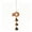 B, variant on Darzheoy Copper Colored Wind Chimes,Beech Wood and Crystal Bells Hanging Chime,Decorative Pendant for Garden,Patio,Balcony,Yard,Outdoor,Home Decor.