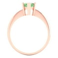 thumbnail image 4 of 1.5 ct Marquise Cut Simulated Green Diamond Solitaire 14K Rose Gold Womens Engagement Ring, 4 of 5