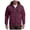 Wine, variant on UOCUFY Hoodies for Men Casual Long Sleeve Full Zip Hooded Fleece Sweatshirt | Fashion Athletic Workout Jackets with Multi Pockets Wine,Size L