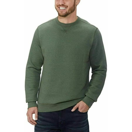 NEW!!! G.H. Bass Men's Pullover Crew Sweatshirt (Green & Large)