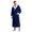 NAVY, variant on Men's Fleece Robe, Cozy Checkerboard Plush Hooded Bathrobe for Men Fluffy Loungewear with Pockets(DARK GREEN, L/XL)