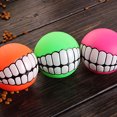 thumbnail image 1 of Flmtop Funny Pets Dog Puppy Cat Ball Teeth Toy PVC Chew Sound Dogs Play Fetching Toys, 1 of 9
