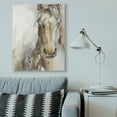 thumbnail image 2 of Stupell Home Décor Horse Portrait Orange Brown Animal Watercolor Painting Canvas Wall Art by Ethan Harper, 2 of 6