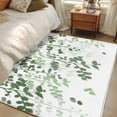 thumbnail image 4 of Area Rugs 2.7'x5', Sage Green Leaves Carpet for Living Room Bedroom Dining Room, Summer Botanical Throw Kitchen Rugs Non Slip Washable Rectangle Indoor Outdoor Rugs, 4 of 8