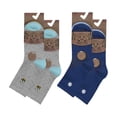 thumbnail image 2 of 12 Pairs Girls Bamboo Design Socks | Sock Snob | Soft Breathable Floral & Striped Patterns Socks, 2 of 2