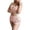 Pink, variant on Bibifish Womens 2Pcs Sports Sets Light Blue Ribbed Trim Crop Tops & Shorts Breathable Stretch Yoga Gym Daily Trendy Chic Sports Outfits