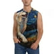 thumbnail image 1 of Fotbe Vintage Starry Sky Labrador A Men's Camiseta sin Mangas Estampada para Hombres, Playera Casual para Gimnasio, Entrenamiento, Playa-X-Large, 1 of 7