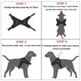 thumbnail image 5 of Homelove Dog Harness, Breathable Adjustable Reflective No Pull Dog Vest, For Medium Size Dogs, Color - Purple, 5 of 7