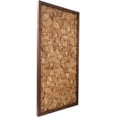 thumbnail image 2 of CONSDAN Wood Wall Decor | USA Grown Hardwood, Rustic Wooden Wall Art, Home Decorations for Living Room and Bedroom Aesthetic, Framed and Ready to Hang, Triangle, 36" x 18", 2 of 5