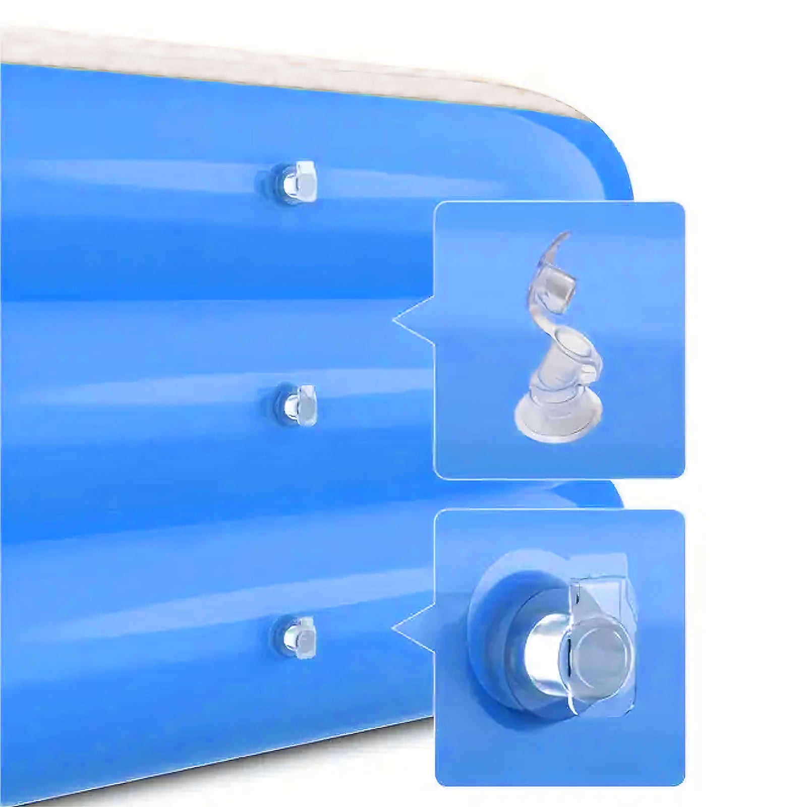 DAZLUTE Inflatable Pool, 71" X 51" X 22" Above Ground Pools, Kiddie Pool Thickened Blow up Swimming Pools Play Center for Kids Children Family Outdoor Garden Backyard,Blue