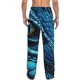 thumbnail image 7 of Salouo Blue Viper Snake Closeup Face Print Pajama Pants for Men, Lounge Pants Elastic Waistband Casual Men's sleepwear Loungewear Sleep Pajama Pant -X-Large, 7 of 7