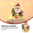thumbnail image 4 of FELTECHELECTR Figure Shape Santa Claus Ornaments Wood 1Pc 6.3x4.1in, 4 of 8