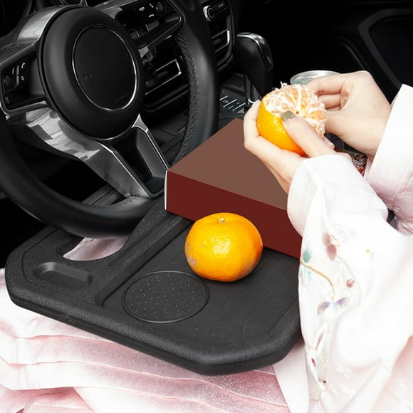 Rewenti Car Dining Tray Multifunctional Shelf Laptop Tray Car Small Table Car Steering Wheel Table