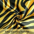 thumbnail image 2 of Flxxie Satin King Pillowcases Set of 2, 20x 36 inch, Yellow Zebra, 2 of 5