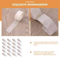 HEALEEP Traceless Removal Dot Sticker Transparent Latex 25 Rolls 1.97x1.97in