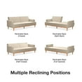 Mr. Kate Stella Vintage Convertible Sofa Bed Futon, Tan Linen