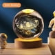 thumbnail image 4 of Lámpara de luna Galaxy Lámpara de 3 pulgadas 7 colores cambiantes de cristal transparente LED Luz de luna Carga USB Saturno Galaxy Luna Luz de noche Regalos para niñas, niños, mujeres, cumpleaños, dec, 4 of 7