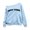 Light Blue, variant on Shadoumai Kids Girls Oversized Sweatshirt Off the Shoulder Tops New York Letter Print Preppy Plain Fall Pullover Long Sleeve Casual Tops for School