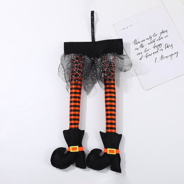 Halloween Witch Ornaments Climbing Tree Witch Legs Props Courtyard Arrangement Decorations