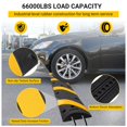 thumbnail image 4 of Bosses de Vitesse en Caoutchouc Bosses de Vitesse – Rampe de Câble Robuste de 6 Pi (Lot de 2), Capacité de Charge de 66 000 Lb, Jaune/noir Haute Visibilité, Conception Modulaire – pour Stationnements, Entrepôts, Écoles, Hôtels, 4 of 6