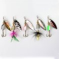 thumbnail image 5 of LELINTA 10pcs Fishing Lure Spinnerbait, Colorful Hard Metal Baits Fishing Lure Kit Set, Bass Trout Salmon Hard Metal Spinner Baits Kit with Tackle Boxes, 5 of 7