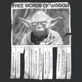thumbnail image 2 of Womens Star Wars Yoda Words of Wisdom Racerback Tank, 2 of 4