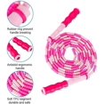 thumbnail image 3 of ZHAOCHENG Paquete de 2 cuerdas para saltar para gimnasio, sin enredos, con secciones de cuentas suaves, ajustables para niños, mujeres y hombres, 3 of 5