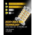 thumbnail image 3 of Wolfrail 3157 4157 3057 3457 Switchback LED Bulbs 76SMD Chipsets White\\/Amber with Projector Replacement for Front\\/Rear Turn Signal Parking Daytime Running Lights\\/DRL (Pack of 2), 3 of 5