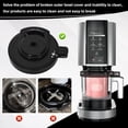 thumbnail image 5 of Outer Bowl Lid for Ninja NC301 Ice Cream Maker, Reusable Ninja Creami Replacement Lid, Compatible Ninja NC299AMZ/NC301/NC300/NC201/NC101 Series (NO Paddle), 5 of 6