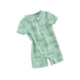 thumbnail image 2 of Musuos Toddler Boys Rash Guard Swimsuit Rompers 0-4T Zipper Short Sleeve Turtle/Shark Print Kids Bathing Suit Baby Swimwear, 2 of 10
