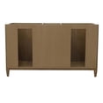 thumbnail image 2 of MCM 61" Double Rectangle Sink Vanity in Walnut/Black Granite Stone, 2 of 16