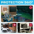 thumbnail image 4 of Garnetics 70-75” Outdoor TV Cover Waterproof and Weatherproof Outside Television Protector, Black, 4 of 7