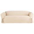 thumbnail image 4 of SureFit  Heavyweight Cotton Duck One-Piece Sofa Slipcover with Seat Elastic Natural, 4 of 4