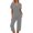 Gray, variant on cfhntfmh Pajama Sets for Women Soft V Neck Short Sleeve Basic Tshirts 2 Piece Casual Capri Pants Loungewear Sleepwear Sets