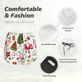 thumbnail image 6 of Picia Snowflakes Santa Claus Pattern Women's 2 in 1 Athletic Running Shorts High Waisted Workout Casual Gym Sweat Shorts with Comfy Liner Zipper Pockets-X-Large, 6 of 9