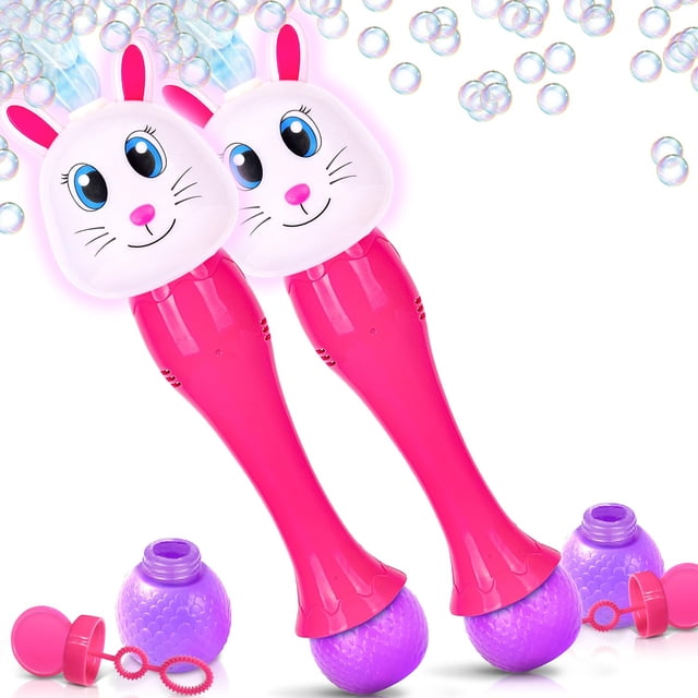 Bubble Wands ArtCreativity Light Up Bunny Easter Set de 2