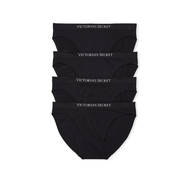 Braguitas de bikini sin costuras Victoria's Secret para mujer, paquete de 4