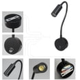 thumbnail image 6 of 3W Flexible Hose LED Wall Lamp Bedroom Bedside Hotel Reading Adjustable Light, 6 of 7