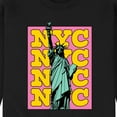 thumbnail image 3 of Instant Message - NYC Statue Of Liberty - Men's Crew Neck Fleece Pullover, 3 of 6